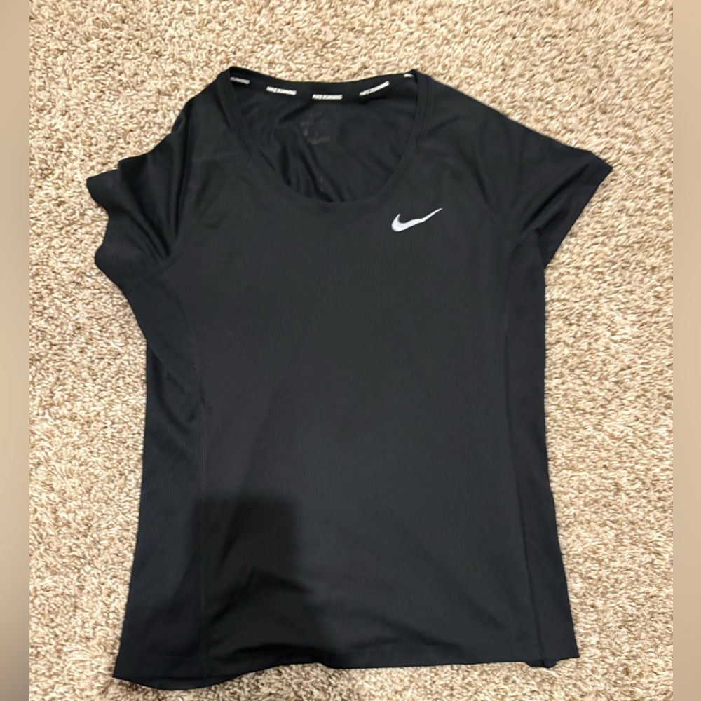 Nike Black Fitted Short Sleeve Tee